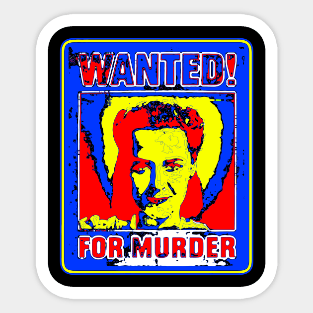 Murder In A Sixties Concert Form Sticker by crunchysqueak